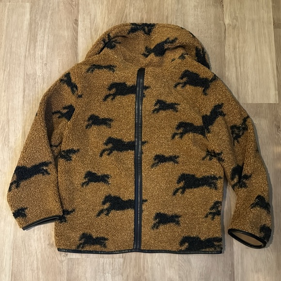 House of Harlow 1960 Horse Sherpa Jacket sz S - Picture 9 of 10